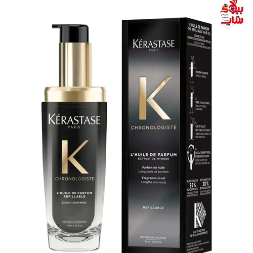 سرم مو کرونولوژیست خاویار کراستاس اصل اروپایی  فولسایز KÉRASTASE PARIS Chronologiste L'huile De Parfum   Navulbare olie - voedende haarparfum - voor alle haartypes