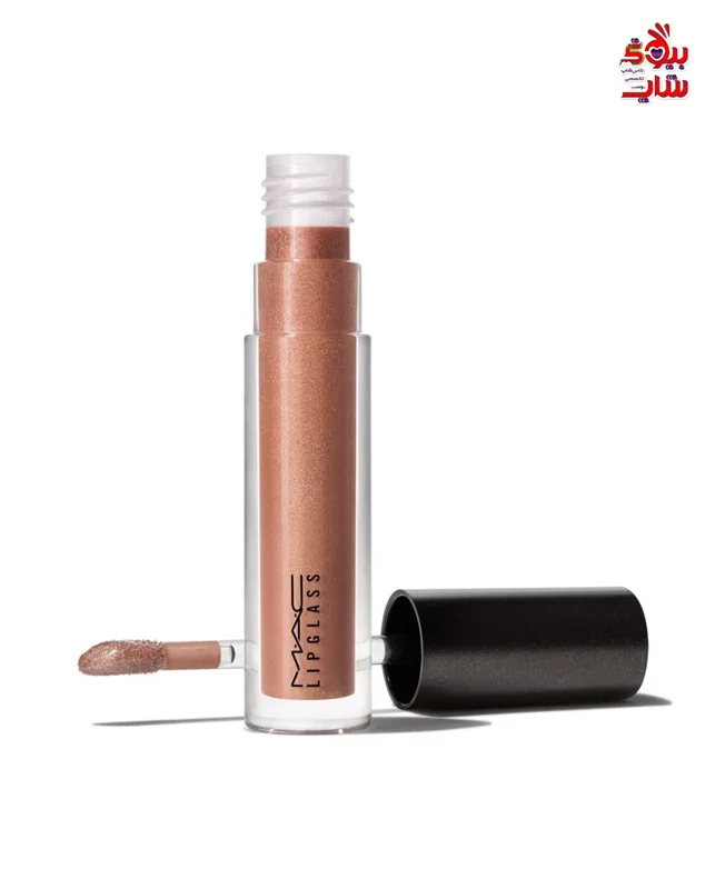 لیپ گلاس مک رنگ oh baby فولسایز اصل اروپایی MAC LIPGLASS _OHBABY Golden bronze with sparkling glitter   4, lip gloss in a wide colour range that can create a glass-like finish Or a subtle sheen