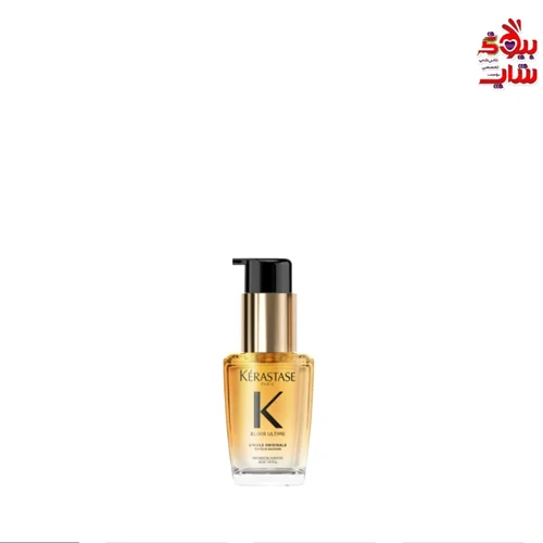 سرم روغنی آبرسان الکسیر کراستاس ترمیم کننده قوی مو  مدل جدید اصل اروپایی 30میل تراول سایز KERASTASE ELIXIR ULTIME REFILLABLE HYDRATING HAIR OIL