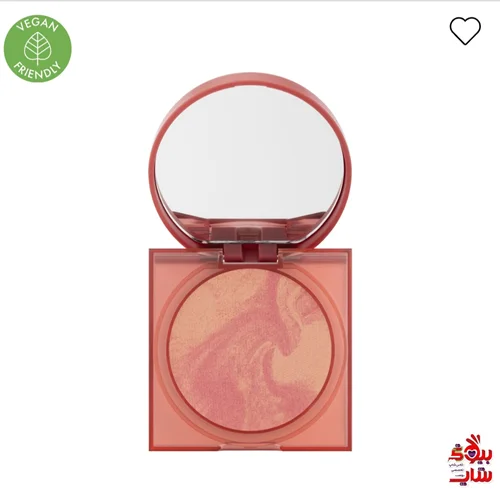 رژ گونه وگان گلو ویش هدی بیوتی رنگ milky rose 05 فولسایز  اصل اروپایی HUDA BEAUTY GloWish Cheeky Vegan Blush Powder soft nud pink