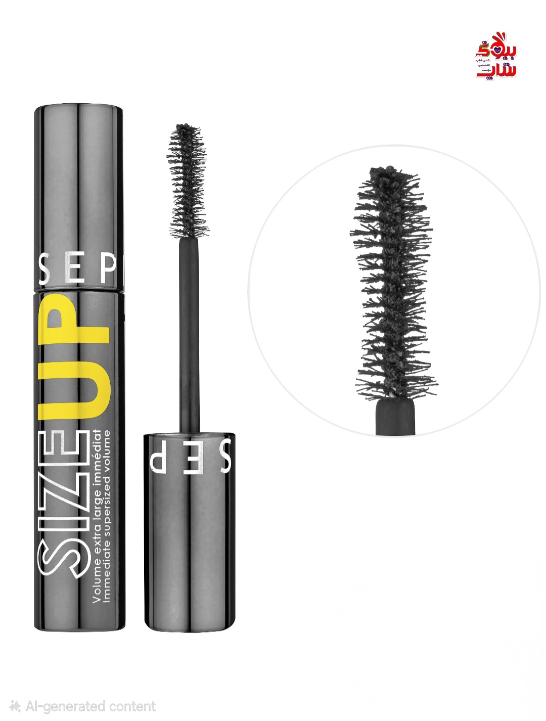 ریمل حجم دهنده،حالت دهنده و بلند کننده مژه سایز آپ سفورا فولسایز رنگ مشکی اورجینال SEPHORA COLLECTION Size Up Volumizing Mascara color: black