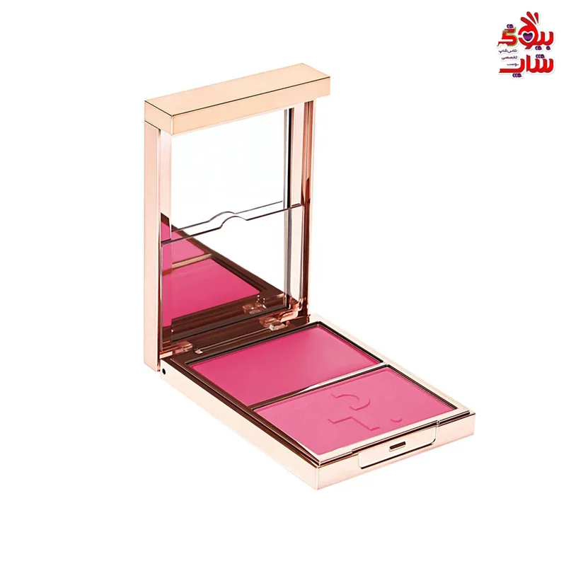 رژ گونه پودری کرمی پاتریک اصل اروپایی فولسایز PATRICK TA PATRICK TA Major Headlines Double-Take Crème and Powder Blush Duo - She's A Doll