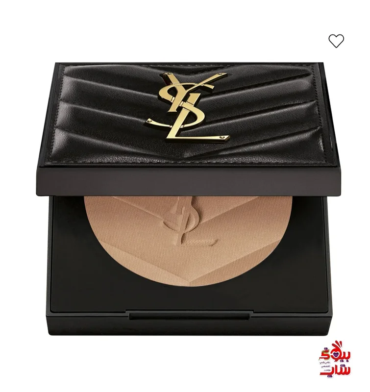 پنکک ایوسن لورن شماره 2 رنگ مدیوم فولسایز  اصل اروپایی YVESSINTLAURENT ALL HOURS HYPER FINISH SETTING POWDER SHADE:2 medium
