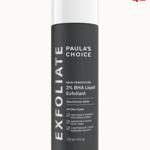 تونر پوست چرب و جوشدار  پائولا چویس PAULA'S LE CHOICE XFOL IAT SKIN PERFECTING 2% BHA Liquid Exfoliant SALICYLIC ACID All Skin Types UNCLOGS & SHRINKS ENLARGED PORES SMOOTHS &EVENS SKIN TONE LIGHTWEIGHT LIQUID ABSORBS QUICKLY  118 ml