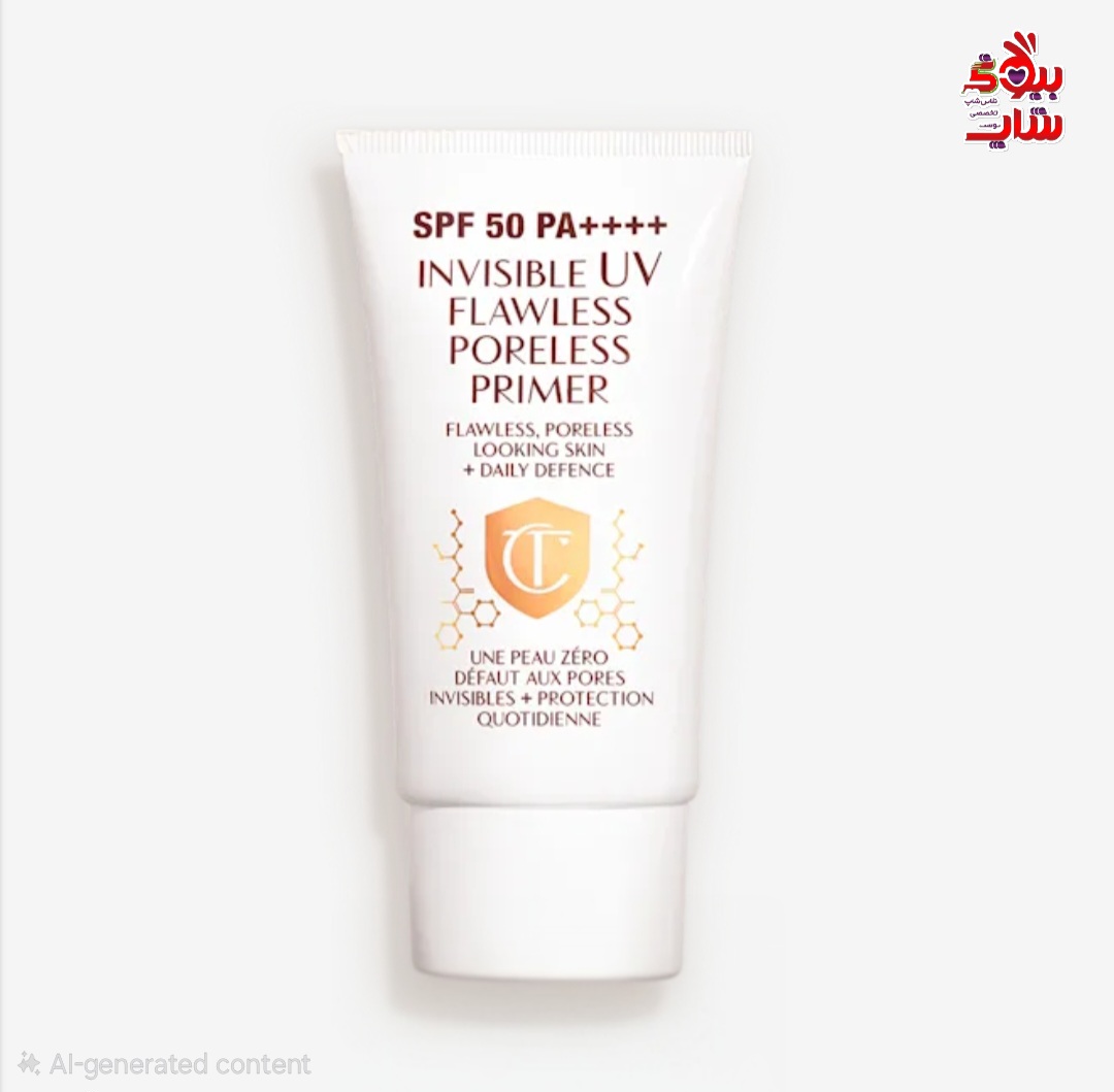 ضد آفتاب و پرايمر شارلوت تیلبری اصل اروپایی CHARLOTTE TILBURY INVISIBLE UV FLAWLESS PORELESS PRIMER SPF 50 60Ml