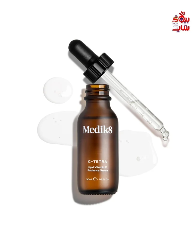 سرم ویتامين سی مدیک 8 فولسایز اصل اروپایی Medik8   C-TETRA Lipid Vitamin C Radiance Serum