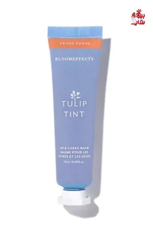 تینت لب و گونه BLOOMEFFECTS رنگ زيبای CRIPA CORAL اصل اروپایی فولسایز  B LOOMEFFECTS   AMSTERDAM   TULIP TINT   CRSPACORAL PETALPIN   TULIP   TINT   LIP   &   CHEEK   BALM   COLOR crispa coral