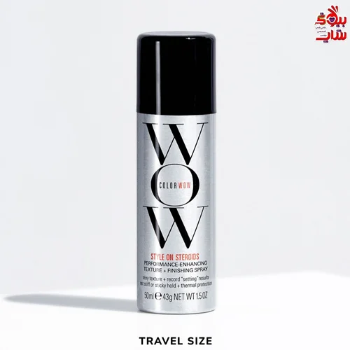 اسپری حجم دهنده مو و استایلینگ محافظ رنگ مو کالر واو حجم 50میل اصل اروپایی Colore wow Style on Steroids Color-Safe Texturizing Spray Instant big hair + sexy, long-lasting texture without stiffness