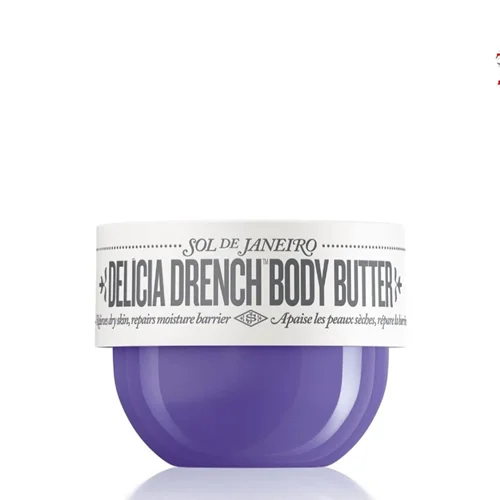 کره بدن سول دو ژانیرو مدل DELÍCIA DRENCH™  مرطوب کننده اصل اروپایی حجم 50میل SOL DE JANEIRO DELÍCIA DRENCH'" BODY BUTTER Deeply Moisturizes | Restores Barrier | Microbiome DEEPLY MOISTURIZES WHILE REPLENISHING SKIN'S BARRIER
