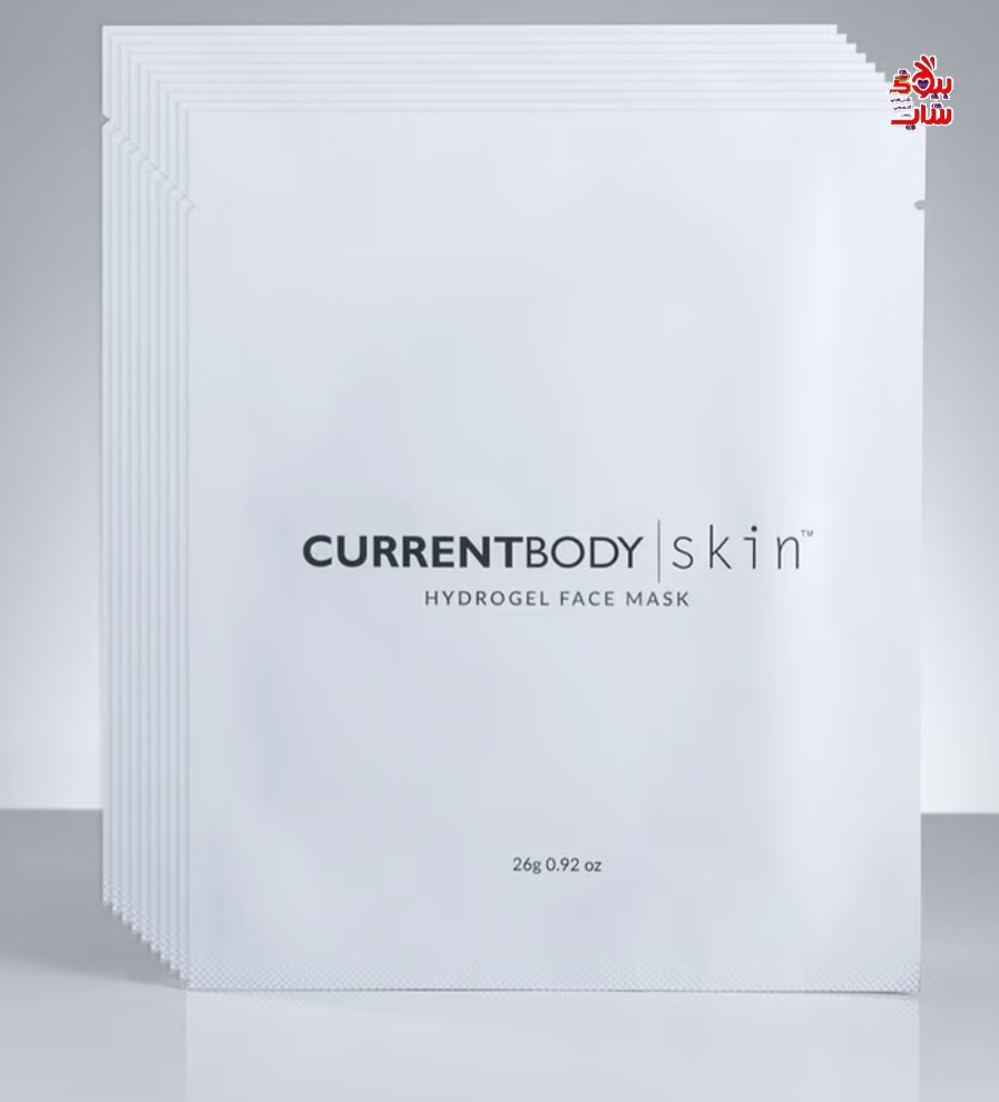 CurrentBody Skin Hydrogel Face Mask  ۱ Pac ماسک آبرسان صورت CurrentBody Skin سرشار از اسید هیالورونیک اورجینال