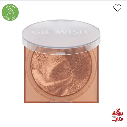 کانتور و برنزر هدی بیوتی سایز مینی اصل اروپایی رنگ تن لایت HUDA BEAUTY  GloWish Soft Radiance Bronzing Powder Tan light mini
