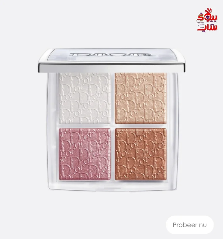 هایلایتر و رژ گونه بک استیج گلو دیور  001 اصل اروپایی DIOR BACKSTAGE GLOW FACE PALETTE Multifunctioneel highlighter make-uppalette - highlighter en blush