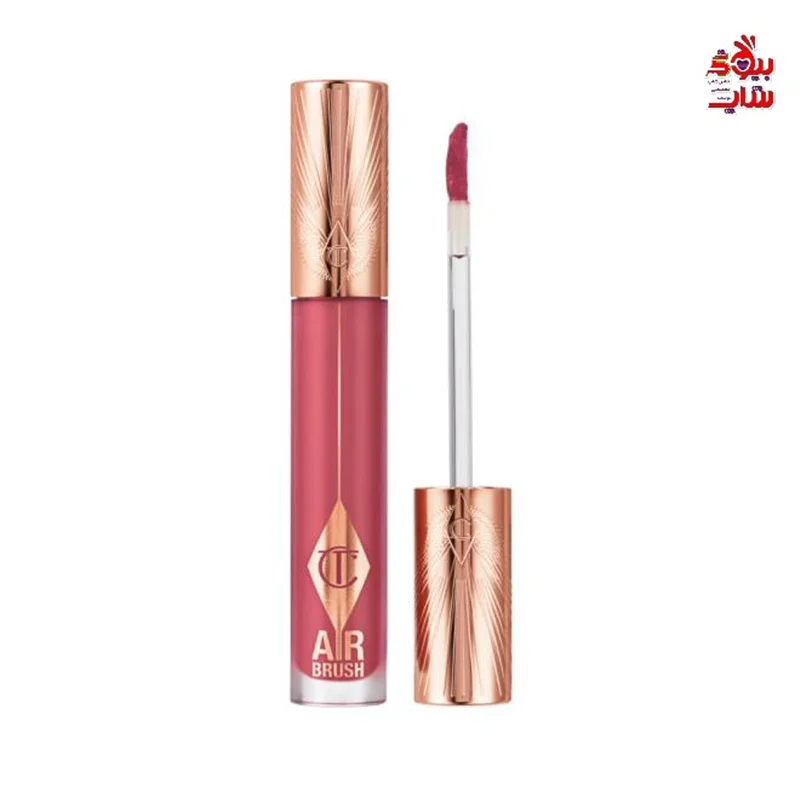 رژ لب مایع مات ایر براش فلاولس لیپ بلور شارلوت تیلبری رنگ رز فولسایز اصل اروپاییAirbrush Flawless Lip Blur - Rose Blur CHARLOTTE TILBURY