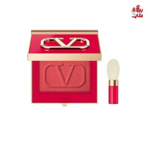 رژ گونه و سایه چشم کرمی ولنتینو رنگ شماره 05 ROSSO VALENTINO فولسایز اصل اروپایی  VALENTINO BEAUTY Eye2cheek -2-en-1: Blush & Fard à Paupière - Rosso Valentino 05