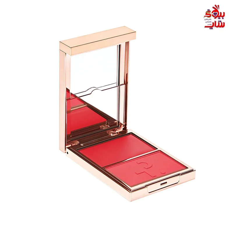 رژ گونه پودری کرمی پاتریک اصل اروپایی فولسایز PATRICK TA PATRICK TA Major Headlines Double-Take Crème and Powder Blush Duo - She's A Vibrant