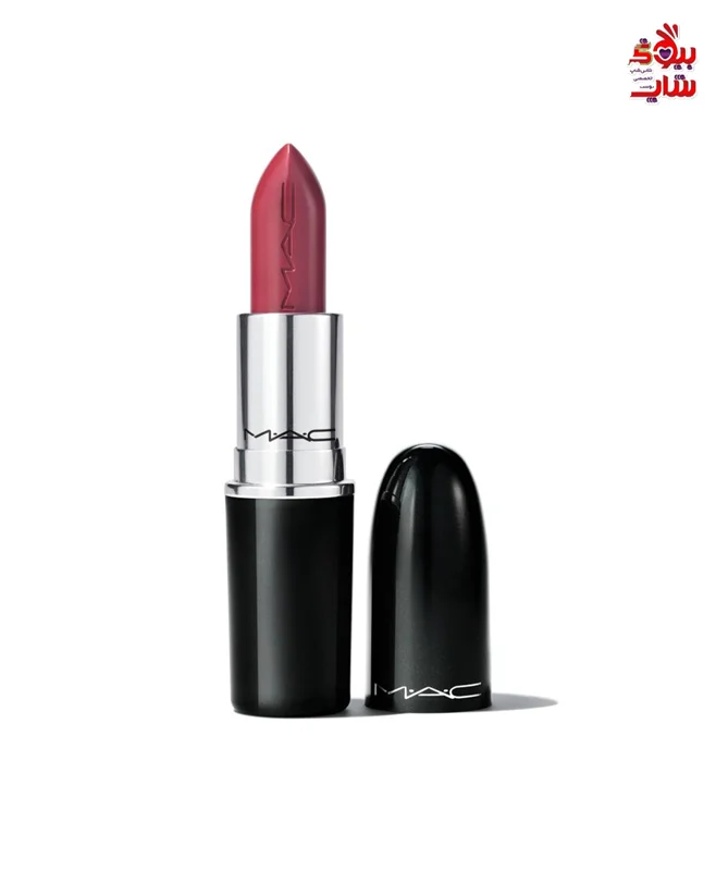 رژ لب مک رنگ Beam There/Done That فولسایز  اصل اروپاییMAC Lustreglass Sheer-Shine Lipstick - Beam There/Done That  BEAM THERE, DONE THAT   Rosy plum pink   Alightweight, raspberry seed- and organic extra-virgin olive oil-infused lipstick