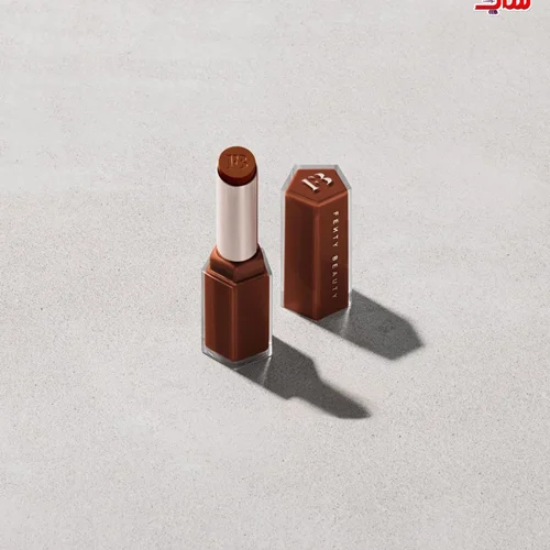 رژ لب استیکی شاین دار فنتی بیوتی فولسایز اصل اروپایی FENTY BEAUTY Gloss Bomb Stix High-Shine Gloss Stick = HOT CHOCOLATE