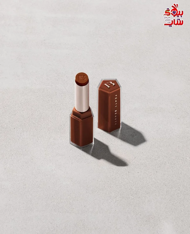 رژ لب استیکی شاین دار فنتی بیوتی فولسایز اصل اروپایی FENTY BEAUTY Gloss Bomb Stix High-Shine Gloss Stick = HOT CHOCOLATE