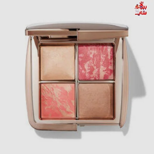 پلت صورت اورگلس لیمیتد ادیشن رنگ GOLDEN ROSE EDIT فولسایز اصل اروپایی HOURGLASS   Hourglass Ambient Lighting Palette - Golden Rose Edit