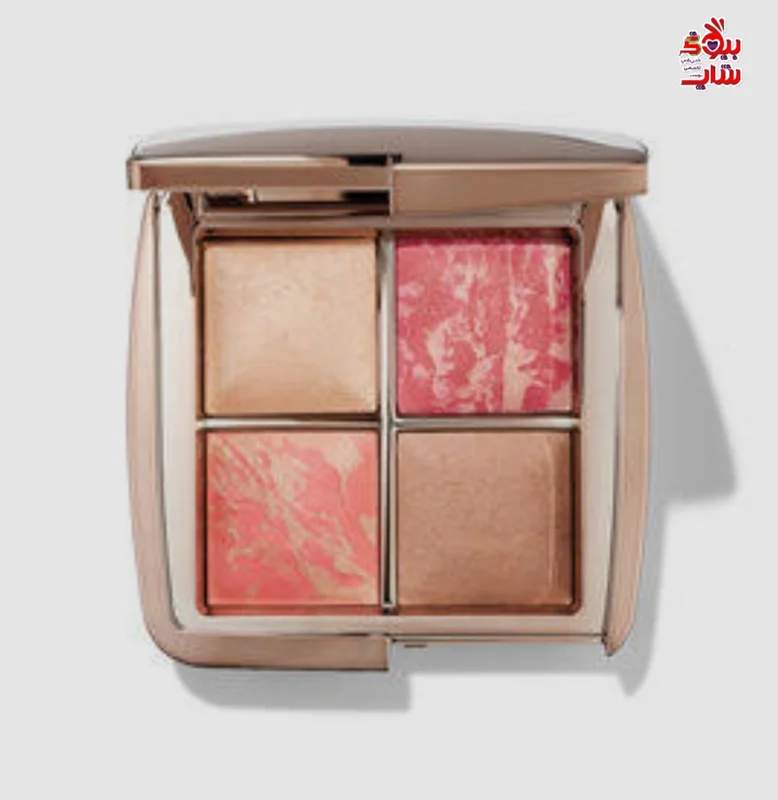 پلت صورت اورگلس لیمیتد ادیشن رنگ GOLDEN ROSE EDIT فولسایز اصل اروپایی HOURGLASS   Hourglass Ambient Lighting Palette - Golden Rose Edit