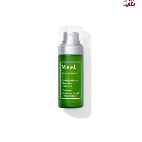 سرم رتینول مورد درمان چروک های عمیق و لیفت صورت و گردن اورجینال فولسایز MURAD Retinal ReSculpt Overnight Treatment Uniquely encapsulated retinal serum that dramatically lifts and improves sagging, smooths deep-set wrinkles and increases skin elasticity