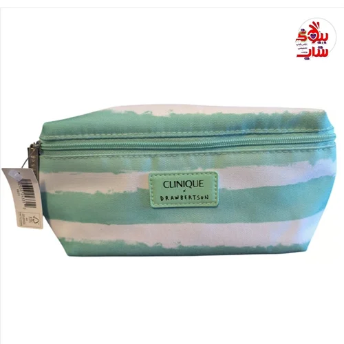 کیف لوازم آرایش اورجينال کلینیک NWT Clinique x Drawbertson Makeup Bag