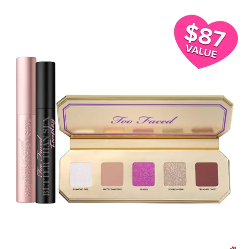 ست آرایش چشم توفیسد اصل اروپاییTOO FACED You're A Gem 3-Piece Eye Makeup Set - Multico