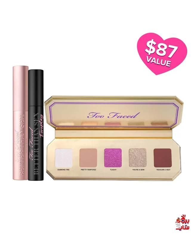 ست آرایش چشم توفیسد اصل اروپاییTOO FACED You're A Gem 3-Piece Eye Makeup Set - Multico