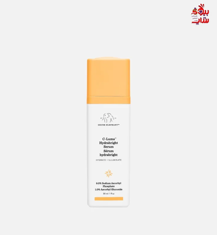 سرم آبرسان و ویتامین سی روشن کننده درانک الفنت اورجینال DRUNK ELEPHANT" C-Luma" Hydrabright Serum Sérum hydrabright HYDRATE ILLUMINATE 兴 9.0% Soddium Ascorbyl Phosphate 1.0% As
