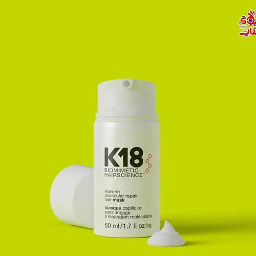 ماسک موی ترمیم کننده k18 BIOMIMETIC HAIRSCIENCE حجم ۵۰میل اصل اروپایی  K18 BIOMIMETIC HAIRSCIENCE leave-in molecular repair hair mask