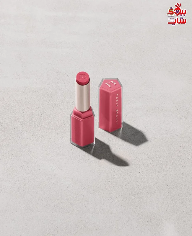 رژ لب استیکی شاین دار فنتی بیوتی فولسایز اصل اروپاییFENTY BEAUTY Gloss Bomb Stix High-Shine Gloss Stick =HIGH'BISCUS