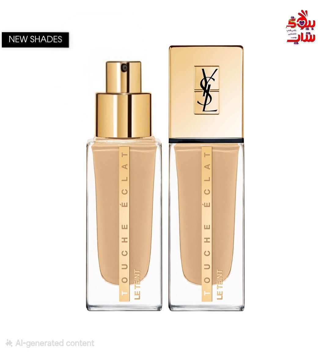 کرمپودر تاچ اکلت ایوسن لورن رنگ B30 اورجینال YVESSANT LAURANT TOUCHE ÉCLAT E TEINT NATURAL HEALTHY GLOW. 24H BREATHABLE COVERAGE. 24H HYDRATION