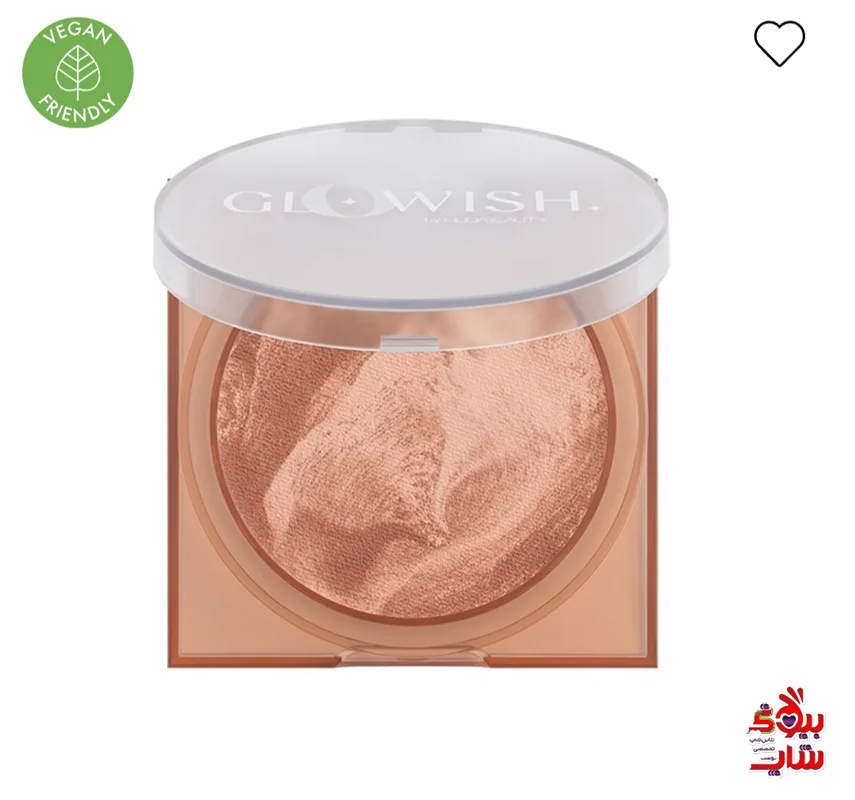 کانتور و برنزر هدی بیوتی سایز مینی اصل اروپایی رنگ مدیوم  HUDA BEAUTY  GloWish Soft Radiance Bronzing Powder medium mini