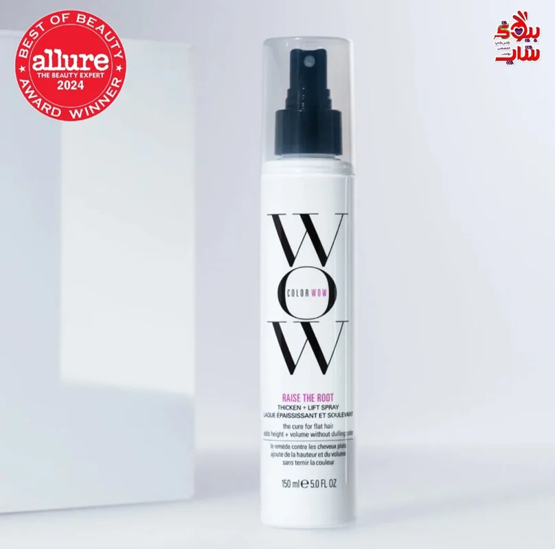 اسپری حجم دهنده و لیفت ریشه مو ،محافظ حرارت کالر واو حجم 150میل اصل اروپایی COLOR WOW Raise the Root Thicken + Lift Spray All-day root lift + volume, never sticky or stiff, heat protection
