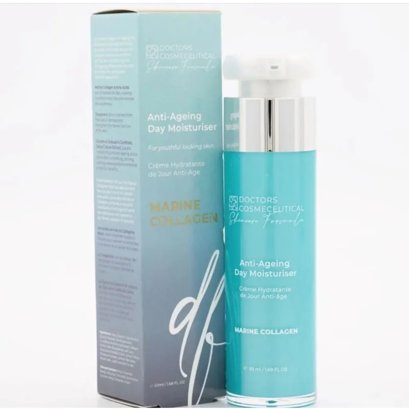 کرم ضد چروک و مرطوب کننده روز حاوی کلاژن دریایی اصل اروپایی DOCTORS COSMECEUTICAL ANTI_AGING  DAYMOISTURISER MARINE COLLAGEN