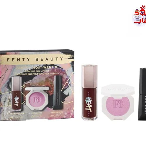 ست فنتی بیوتی اصل اروپاییFENTY'S  BEAUTY MOST WANT'D 3- PIECE LIP, FACE + EYE KIT