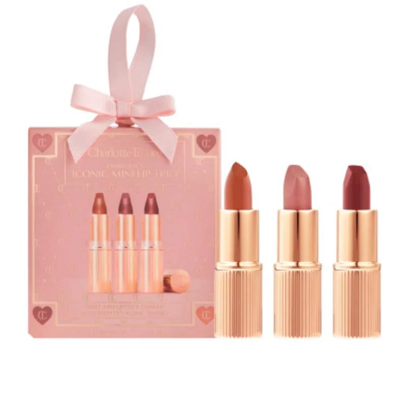 پک رژ لب شارلوت تیلبری اصل اروپایی CHARLOTTE TILBURY ICONIC MINI LIP TRIO LIPSTICK