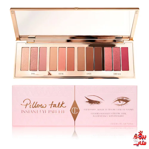 پالت سایه چشم شارلوت تیلبری رنگ پیلوتاک اصل اروپایی Charlotte Tilbury Pillow talk instant eye shadow >   palette