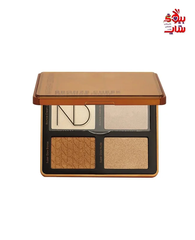 پالت صورت هایلایتر و برنزر ناتاشا دنونا اصل اروپایی NATASHA DENONA BRONZE CHEEK FACE GLOW PALETTEA multi-use cheek palette for brilliant sun-kissed skin, the BRONZE CHEEK PALETTE features 4 luxurious, hydrating cream & powder formulas that drench skin in m