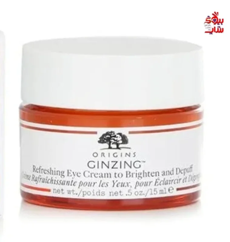 کرم دور چشم روشن کننده و جوانساز قوی اوریجینز اصل اروپایی حجم 5میل Origins Ginzing Refreshing Eye Cream To Brighten and Depuff for Unisex