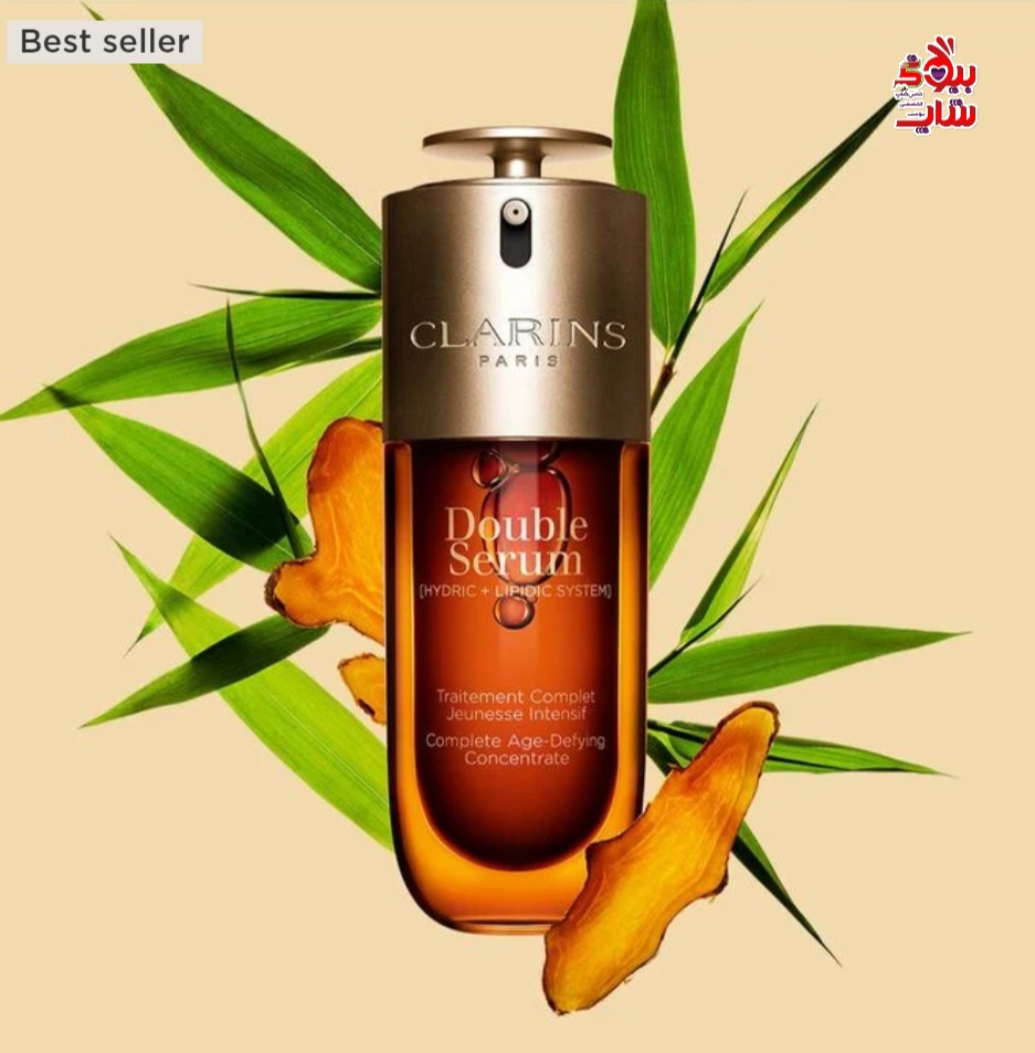 دابل سرم ضد چروک و جوانساز کلارنس 75میل اورجینال CLARINSE DOUBLE SERUM - Anti- Aging + Anti- Wrinkle Serum